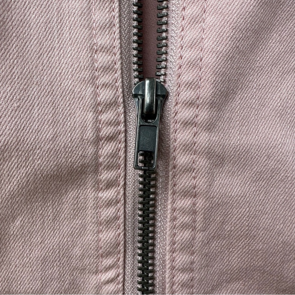 NWT Baccini Pink Moto Zip Jacket with Lace-Up Cuffs Size‎ M Balletcore Coquette - Picture 4 of 12